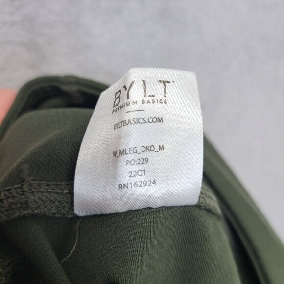 BYLT Leggings Womens Medium Green Essential Legging Mid Rise Side Pockets SPRNT - Picture 13 of 13